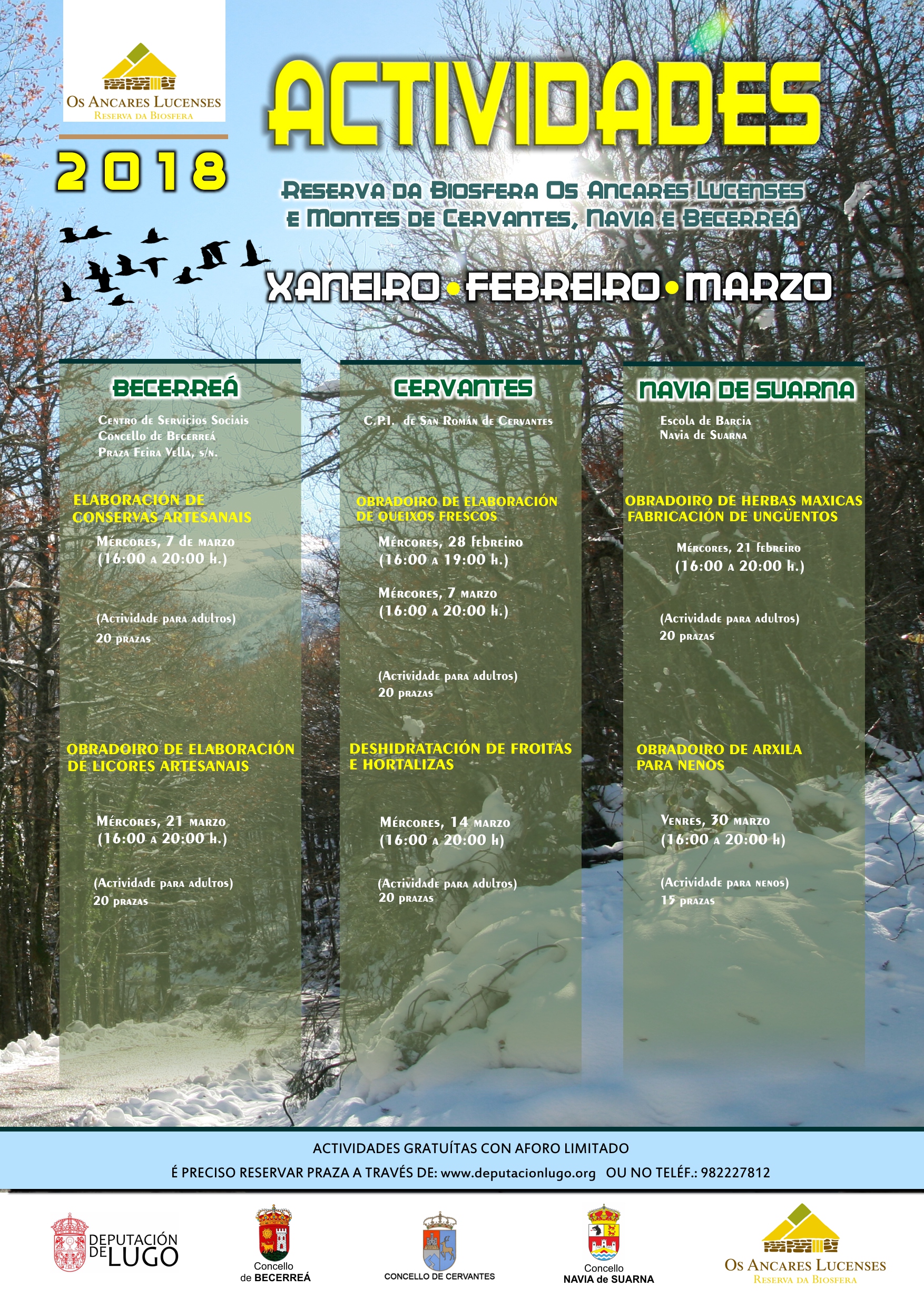 Cartel actividades reserva biosefera 1T2018 IMG