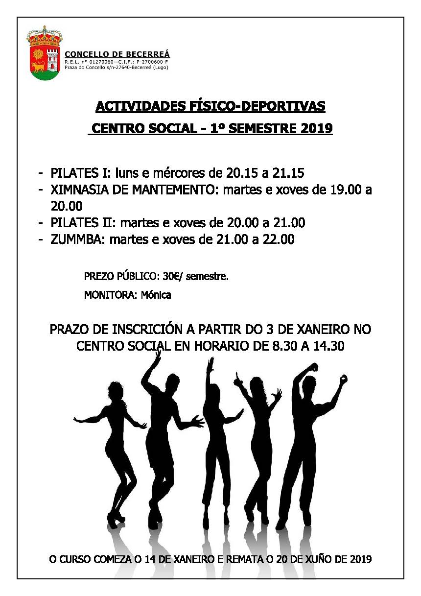 ACTIVIDADES FISICO DEPORTIVAS CSS 1 SEMESTRE 2019