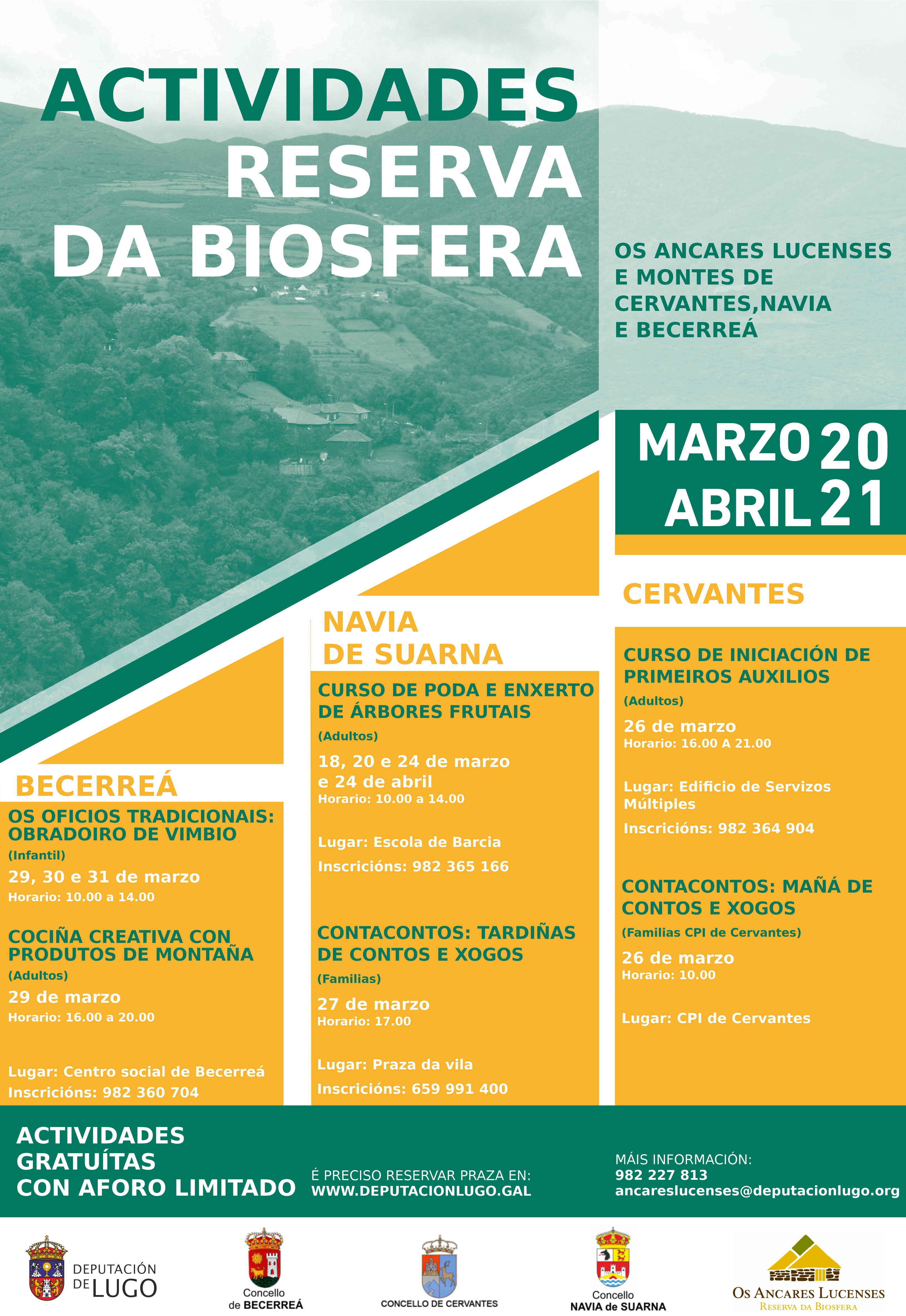 ACTIVIDADES DA RESERVA DA BIOSFERA OS ANCARES LUCENSES 1er TRIMESTRE 2021