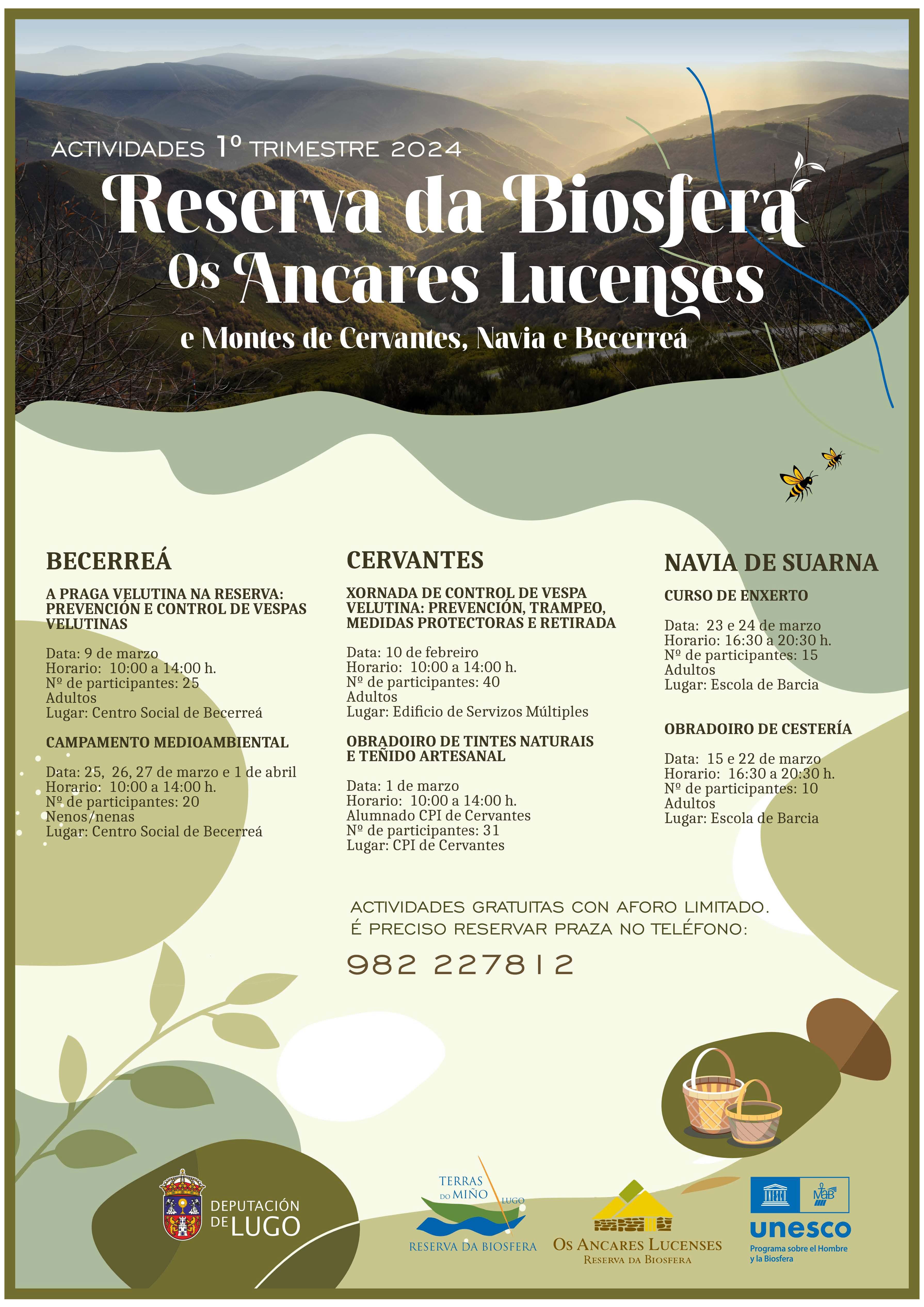 ACTIVIDADES DA RESERVA DA BIOSFERA OS ANCARES LUCENSES 1 TRIMESTRE 2024